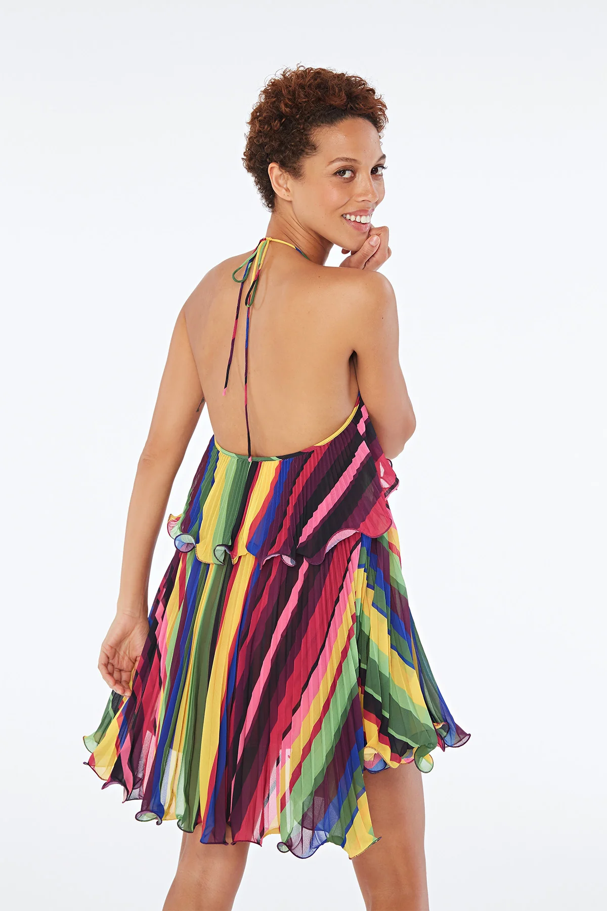 Sevyn Mini Halter Dress - Image 5