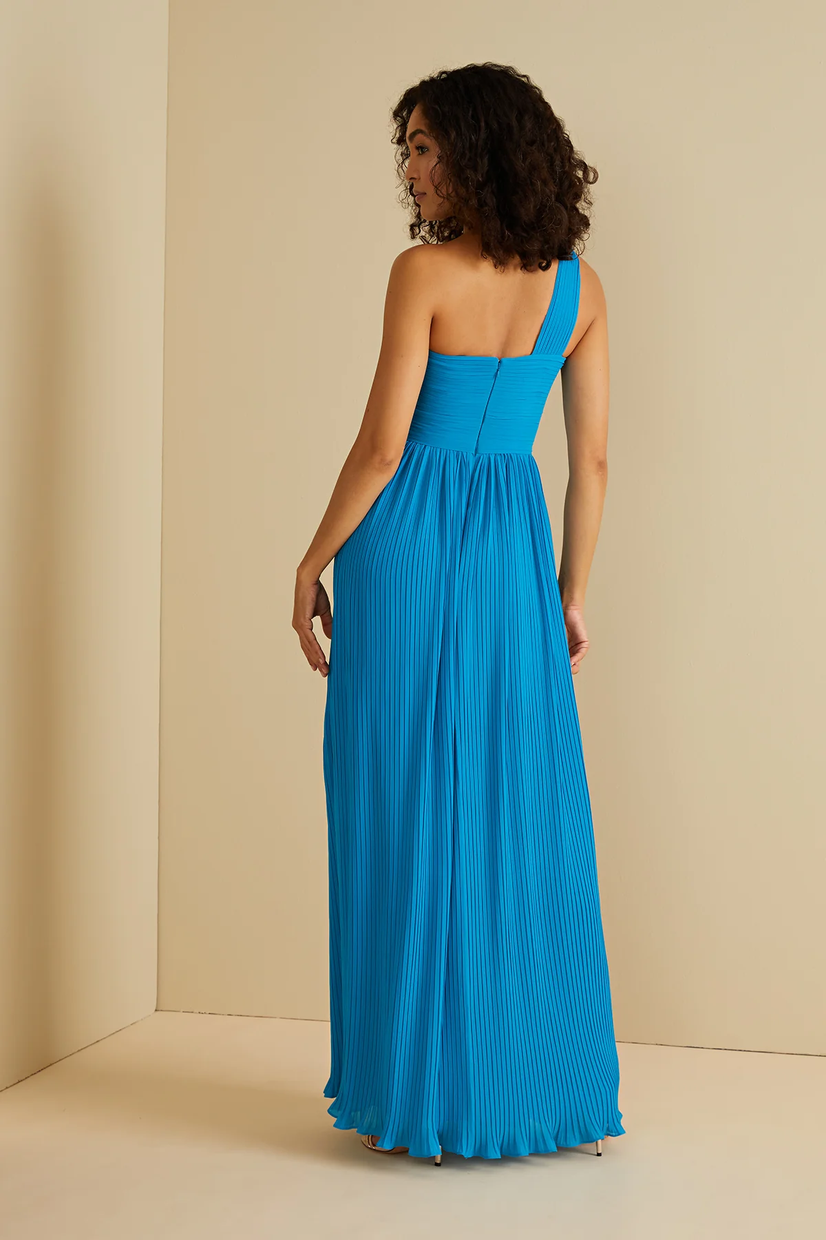 Skye Deep V Pleated Gown - Image 2