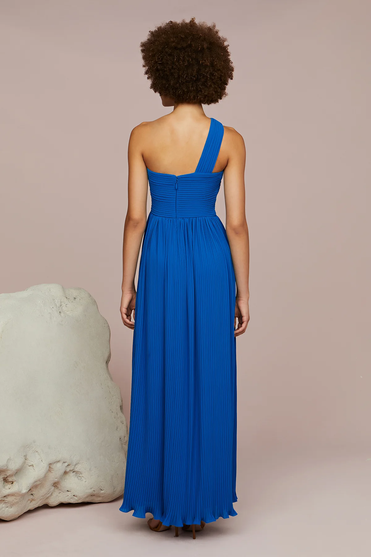 Skye Deep V Pleated Gown - Image 2