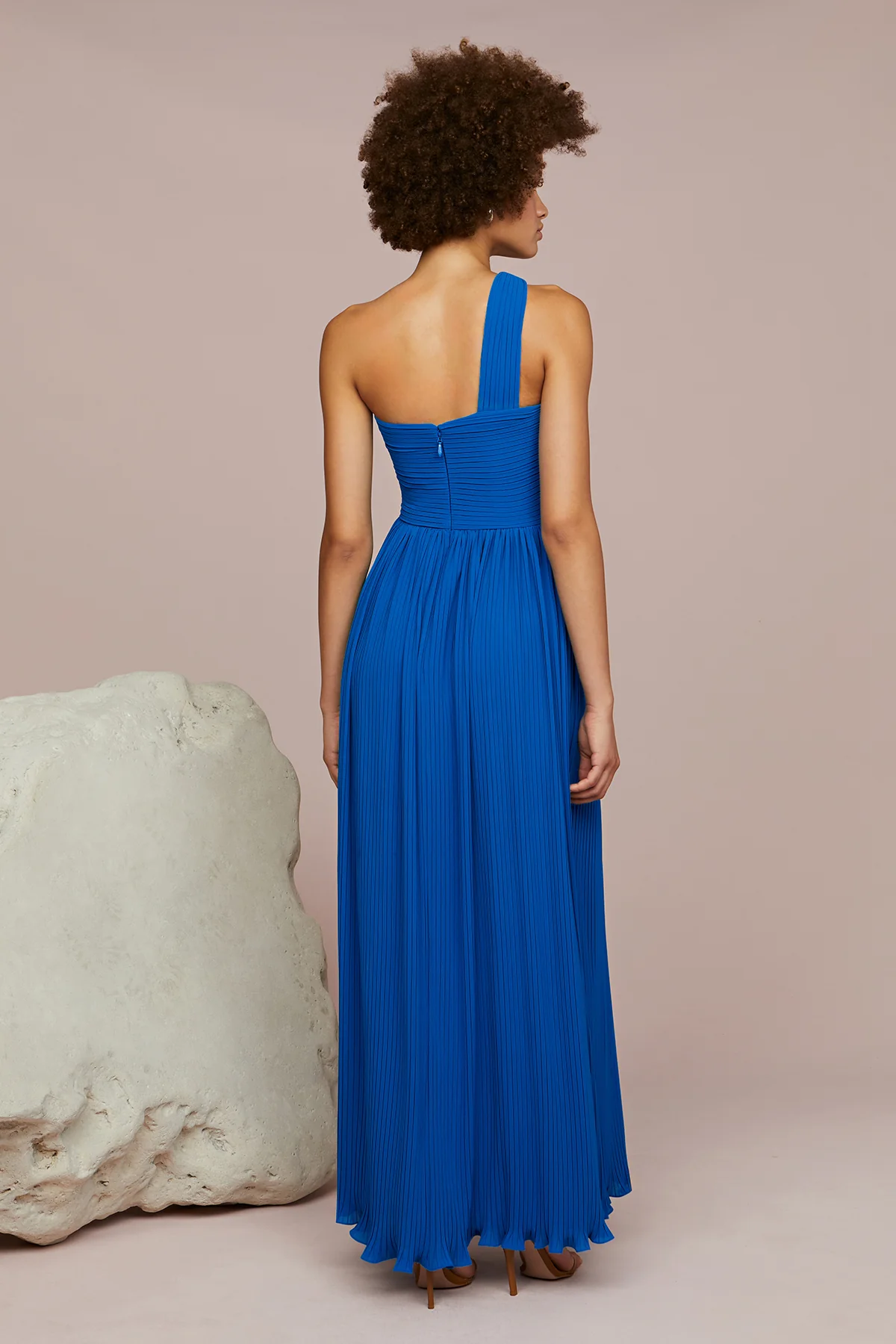 Skye Deep V Pleated Gown - Image 9