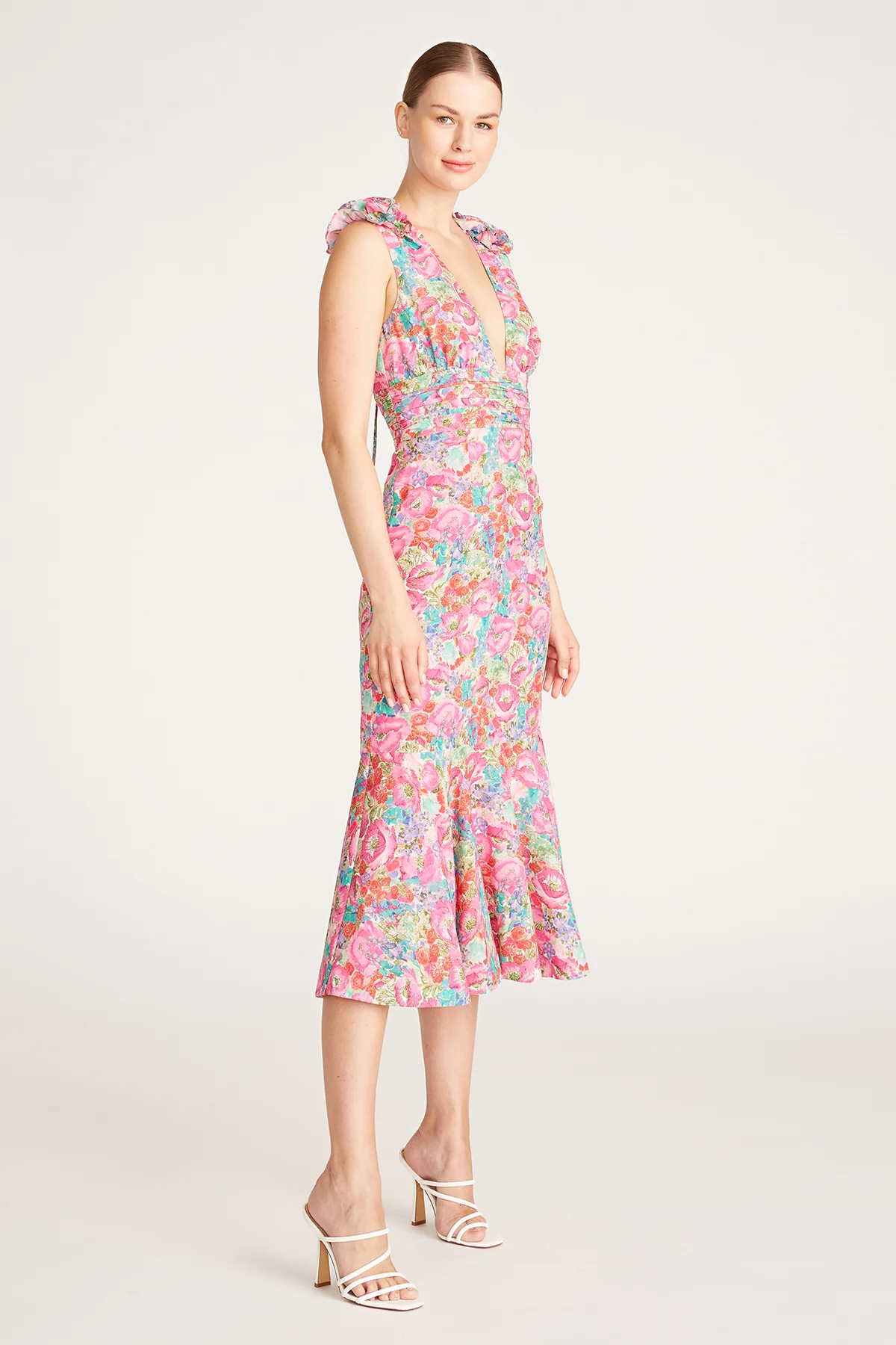 Sorena Deep V Dress - Image 3