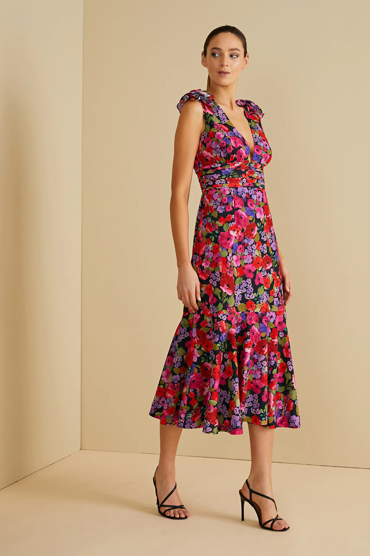 Sorena Deep V Dress - Image 3