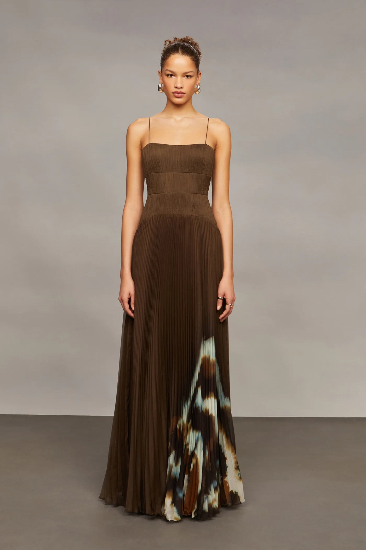 Sue Pleated Gown