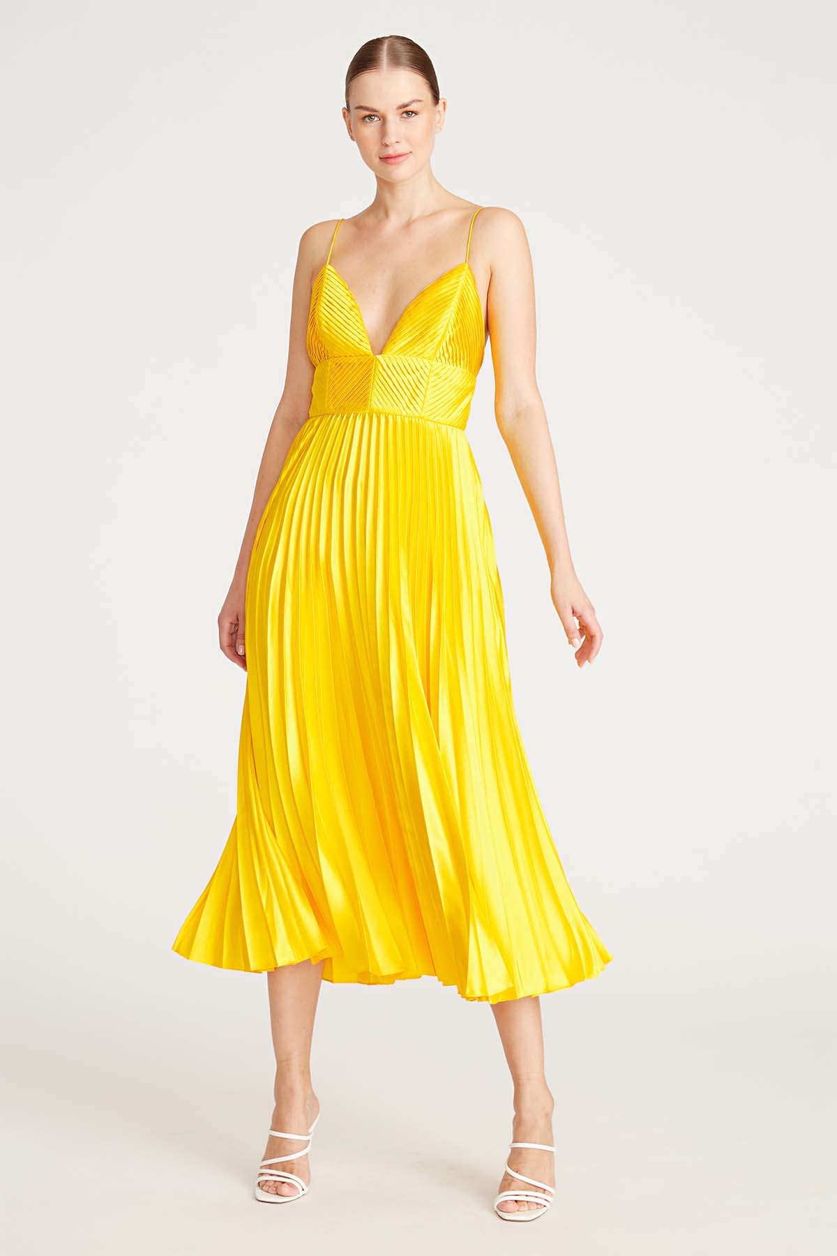 Viv Mitered Pleating Dress - Image 5