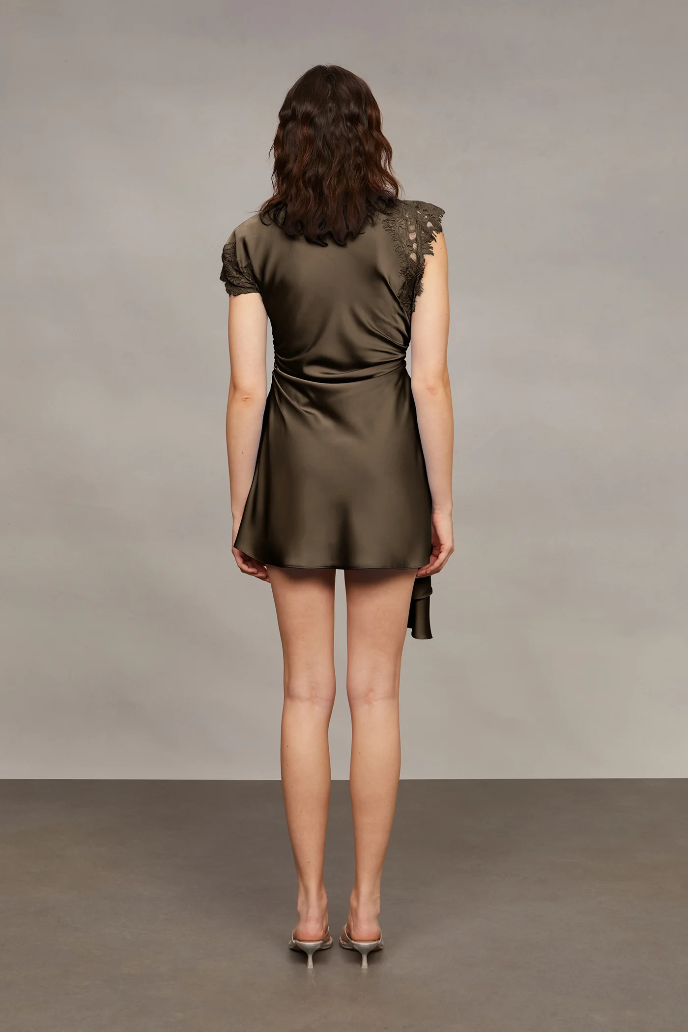 Zina Ruched Mini Dress - Image 2